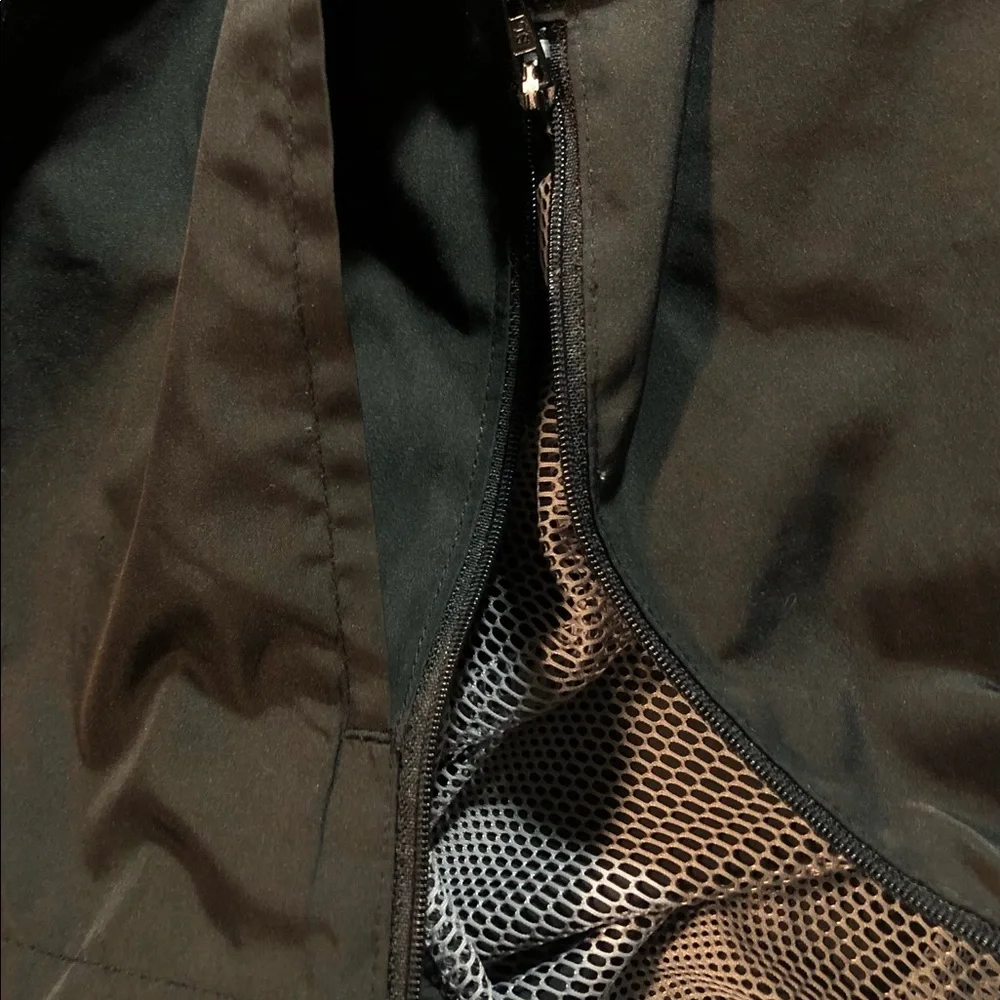 Vintage Reebok Windbreaker Jacket Black Mens 2XL Pullover Pockets 1/4 Zip - Picture 6 of 7